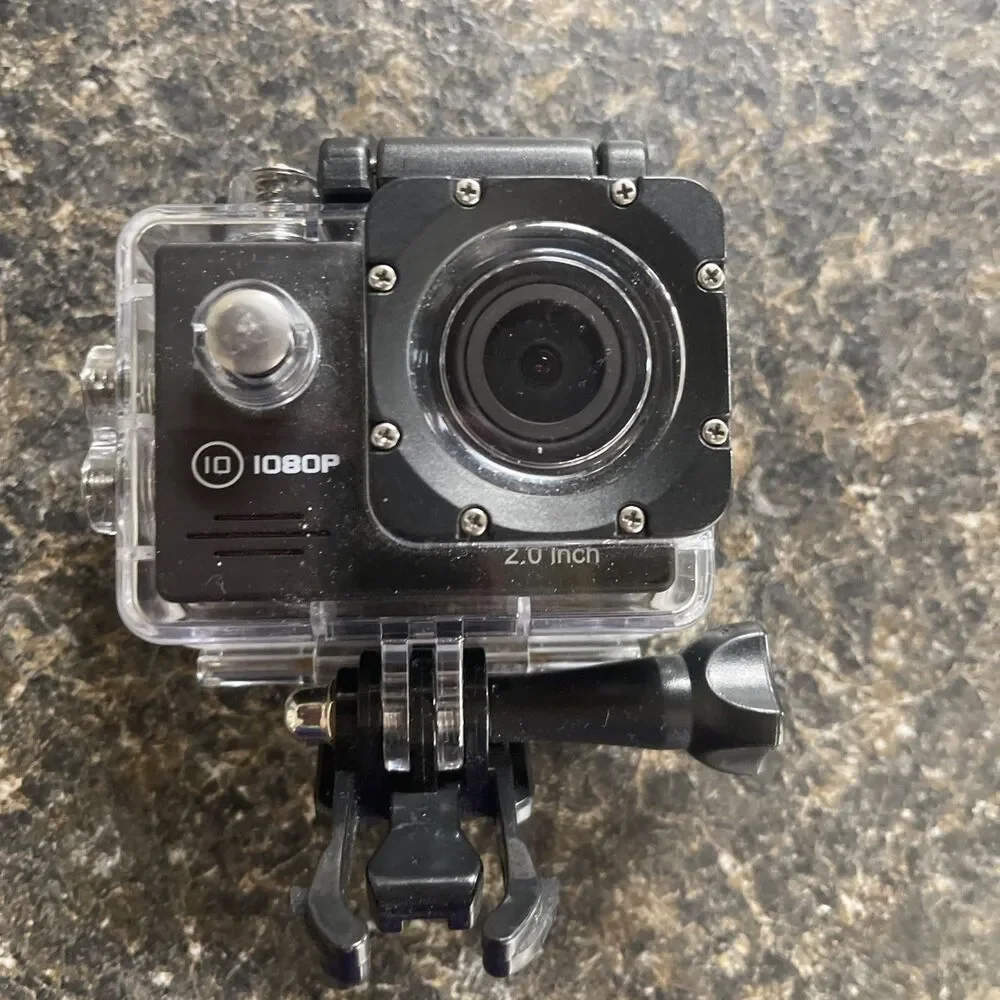 Sports Cam 1080p HD Helmet/Action Camera 2in LCD Waterproof 30M USB Black